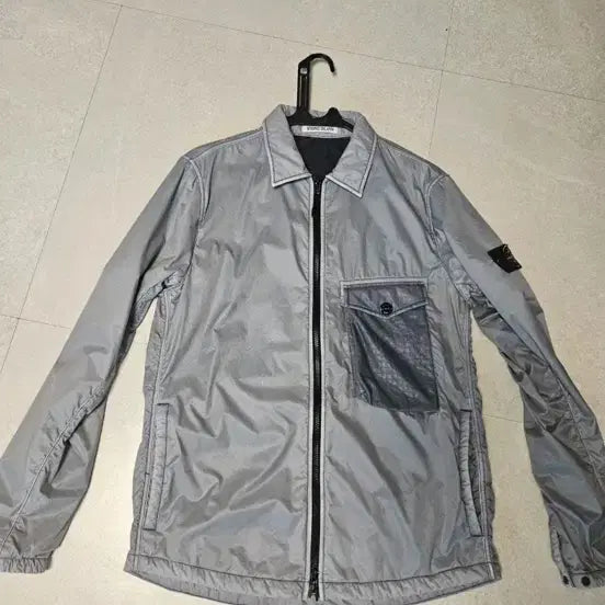 [BUNJANG] Stone Island Ramie Flock Jacket (L) / 스톤아일랜드 라미플락 자켓 L