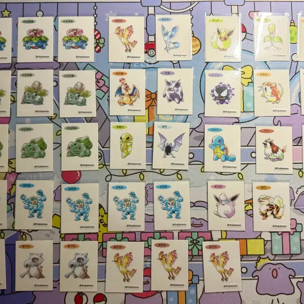 [BUNJANG] Pokemon Stickers Bundle Set / 포켓몬 띠부실 일괄 판매