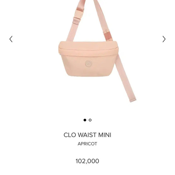 [BUNJANG] Minuit Mint Clo Waist Mini Apricot Bag / 미닛뮤트 클로 웨이스트 미니 애프리콧 새상품급 텍있음