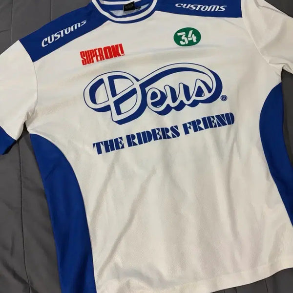 [BUNJANG] Deus Ex Machina Randy Moto T-Shirt Vintage White S / 데우스 엑스 마키나 랜디 모토 티셔츠 빈티지 화이트 S