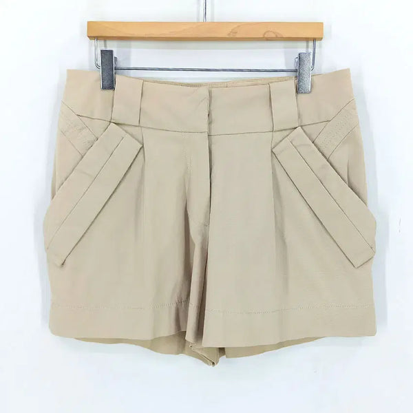 [BUNJANG] Magjay Women's Summer Spandex Rayon Blend Short Pants Beige / 매그제이 여성 여름 스판 레이온혼방 숏팬츠 베이지 (HU45890)