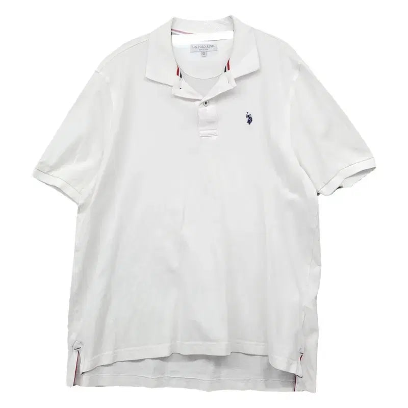 [BUNJANG] Polo Assen White Short Sleeve Polo T-Shirt 2XL / 폴로아쎈 화이트 반팔 카라티 2XL