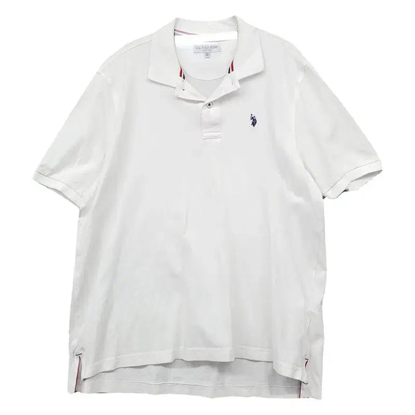[BUNJANG] Polo Assen White Short Sleeve Polo T-Shirt 2XL / 폴로아쎈 화이트 반팔 카라티 2XL