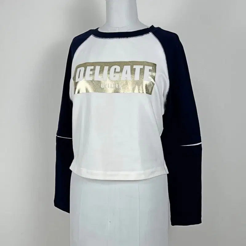 [BUNJANG] Judy Juicy Cropped Round Long Sleeve T-Shirt (Women's S) / 쥬시쥬디/크롭 라운드 긴팔 티 티셔츠 여85 S/라덴