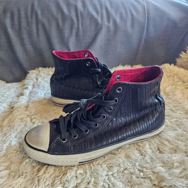 [BUNJANG] Converse John Varvatos Leather Cutting Hi Top Sneakers / 270 컨버스 존바바토스 레더 컷팅 하이