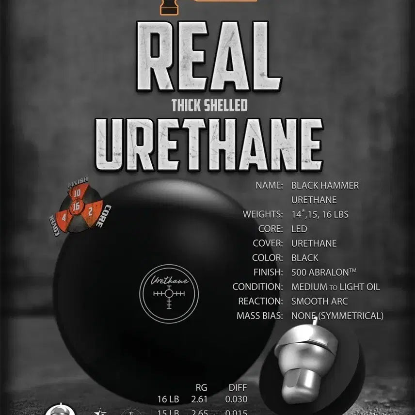 [BUNJANG] Hammer Black Urethane Origin Bowling Ball 15lb / [중고 볼링우레탄공] 햄머 블랙 우레탄 15파운드 (16년 오리지널 공인