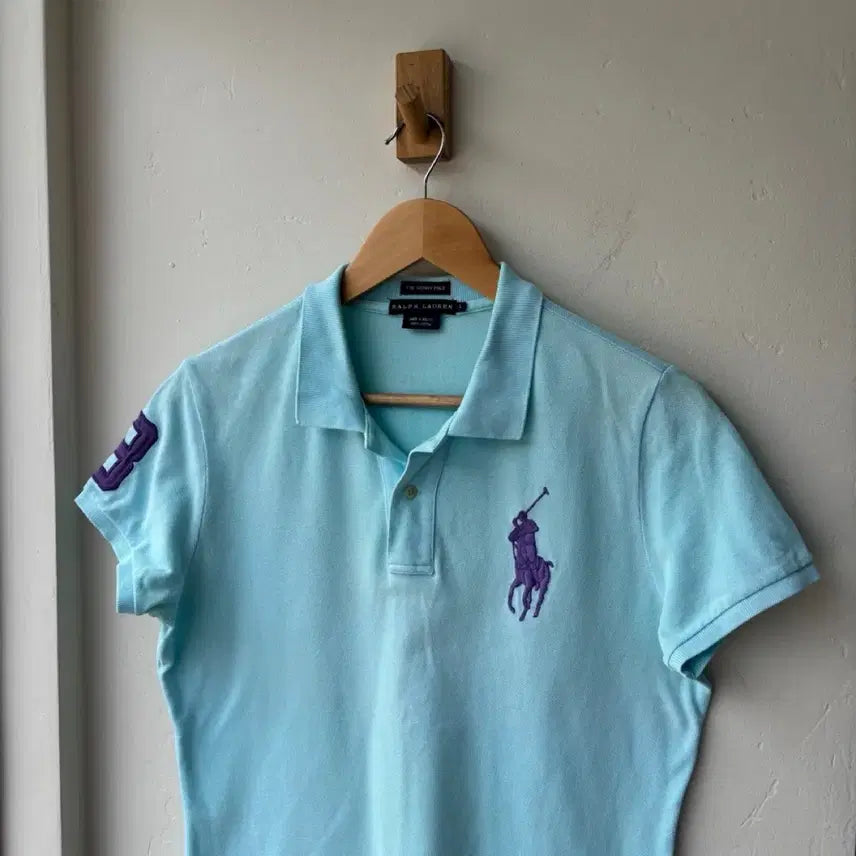 [BUNJANG] Polo Ralph Lauren Mint Big Pony Half Sleeve Polo Shirt / 17498 - 폴로 랄프로렌 민트 빅포니 반팔 카라티