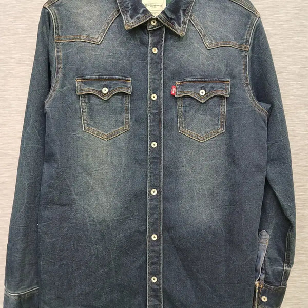 [BUNJANG] Levi's Denim Shirt Blue Size 160 / 5818 리바이스 데님 셔츠 160
