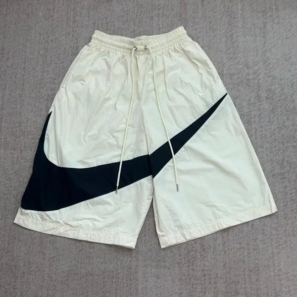 [BUNJANG] Nike Big Swoosh Bermuda Shorts Ivory S / 나이키 빅스우시 버뮤다 아이보리 S