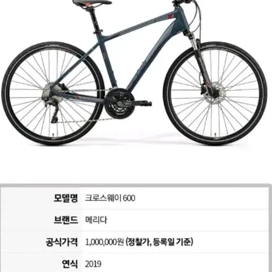 [BUNJANG] Merida Crossway 600 Bicycle / 메리다 크로스웨이 600