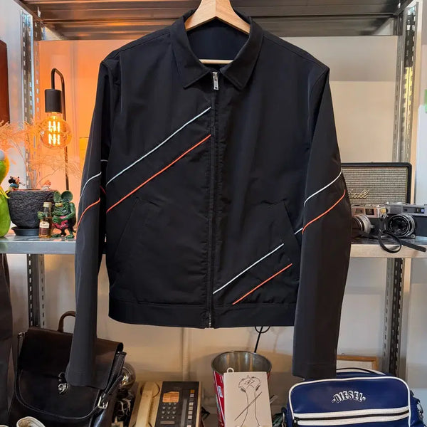 [BUNJANG] MSGM Black Piping Jacket (Size 48 L) - Made in Italy Sample / MSGM 블랙 파이핑 자켓 48 L