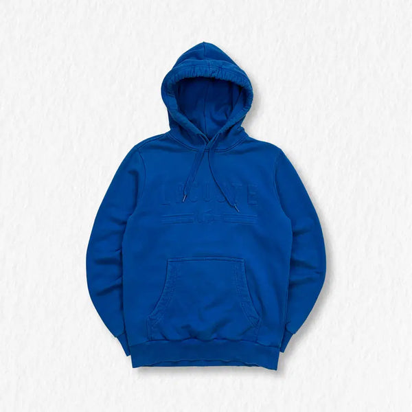 [BUNJANG] Lacoste Embossed Logo Fleece Hoodie / 라코스테 양각로고 기모 후드티