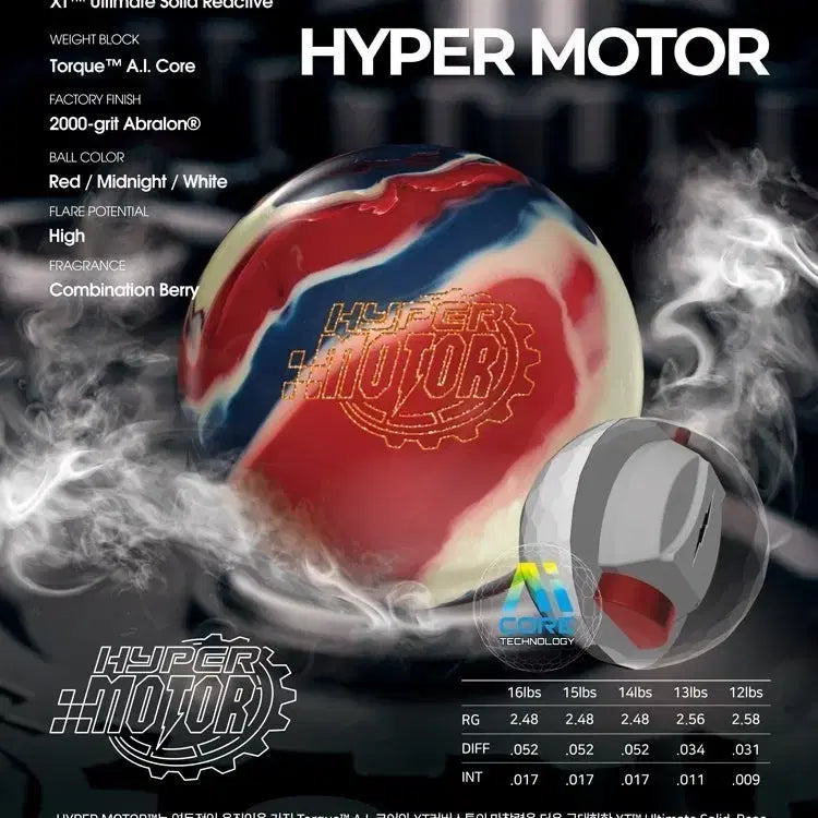 [BUNJANG] Storm Hyper Motor 15lb Certified Bowling Ball / [중고 볼링공] 스톰 하이퍼 모터 15파운드 (공인구) 하이퍼포먼스 훅볼
