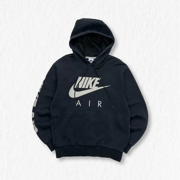 [BUNJANG] Nike Air Logo Hoodie Black / 나이키 에어 로고 후드 블랙