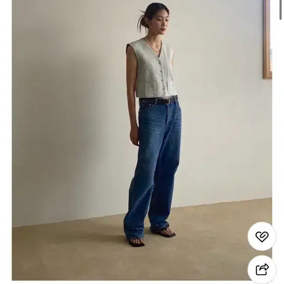 [BUNJANG] London Plot Denim Pants Size S / 런던플랏 데님 s사이즈
