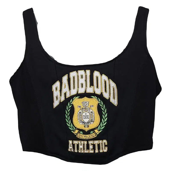 [BUNJANG] Bad Blood Printing Black Sleeveless Tank Top (Small) / 배드블러드 프린팅 블랙 민소매 나시 SMALL