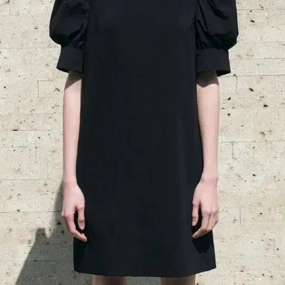 [BUNJANG] Lucky Chouette Black Puff Mini Dress / 럭키슈에뜨
