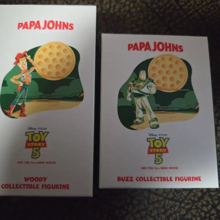 [BUNJANG] Papa John's Toy Story 5 Woody & Buzz Figure Set / 파파존스 토이 스토리 5 우디 버즈 피규어 세트