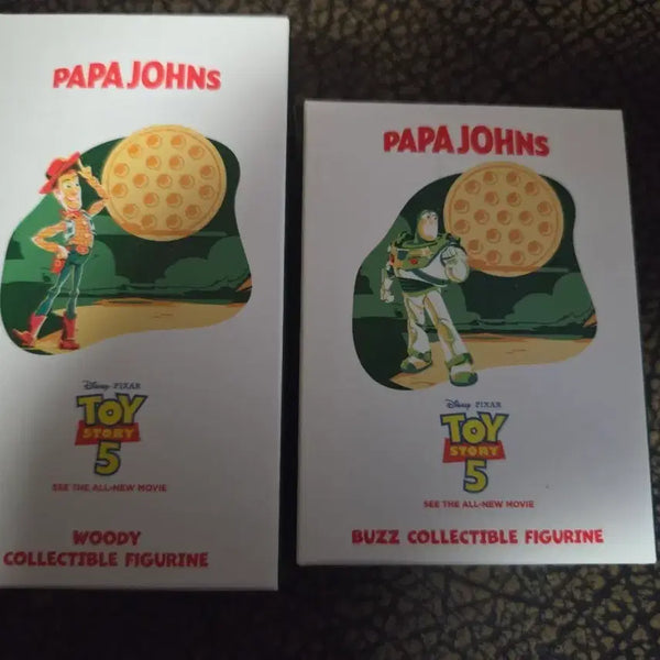 [BUNJANG] Papa John's Toy Story 5 Woody & Buzz Figure Set / 파파존스 토이 스토리 5 우디 버즈 피규어 세트