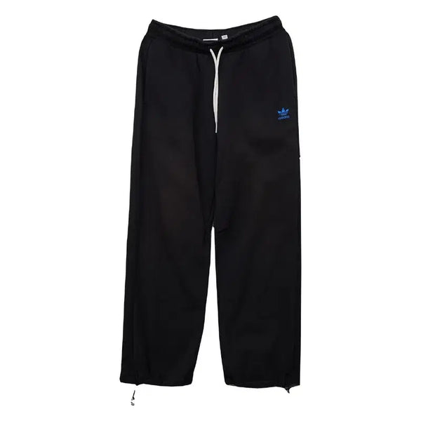 [BUNJANG] Adidas Black Flame Logo Track Pants - Size S / 아디다스 블랙 불꽃 로고 트레이닝 바지 S
