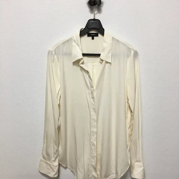 [BUNJANG] Theory Silk Blouse Shirt / 띠어리 실크 블라우스 셔츠