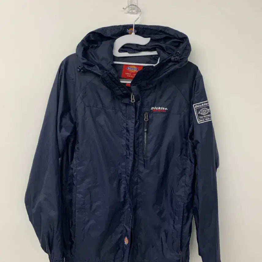 [BUNJANG] Dickies Navy Hooded Windbreaker Jumper S / 디키즈 네이비 후드 바람막이 점퍼 s