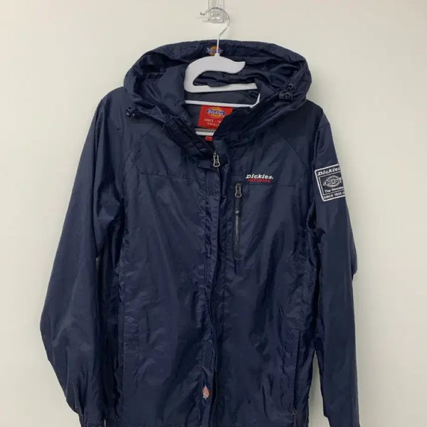 [BUNJANG] Dickies Navy Hooded Windbreaker Jumper S / 디키즈 네이비 후드 바람막이 점퍼 s