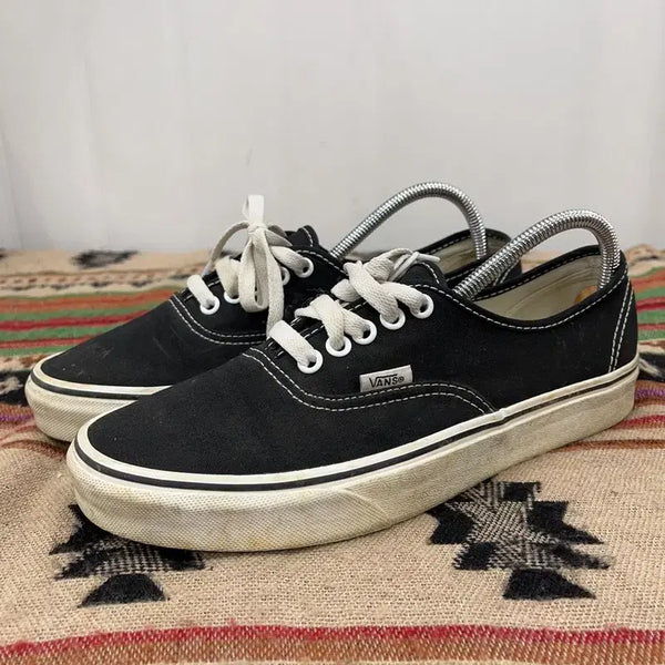[BUNJANG] Vans Authentic Black Sneakers 255 / 반스 어센틱 블랙 스니커즈 255 X02173