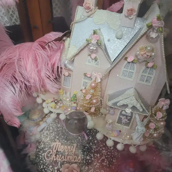 [BUNJANG] Shabby Chic Christmas Village House Ornament / 장식용 크리스마스 집 쉐비  징식장 다 정리해