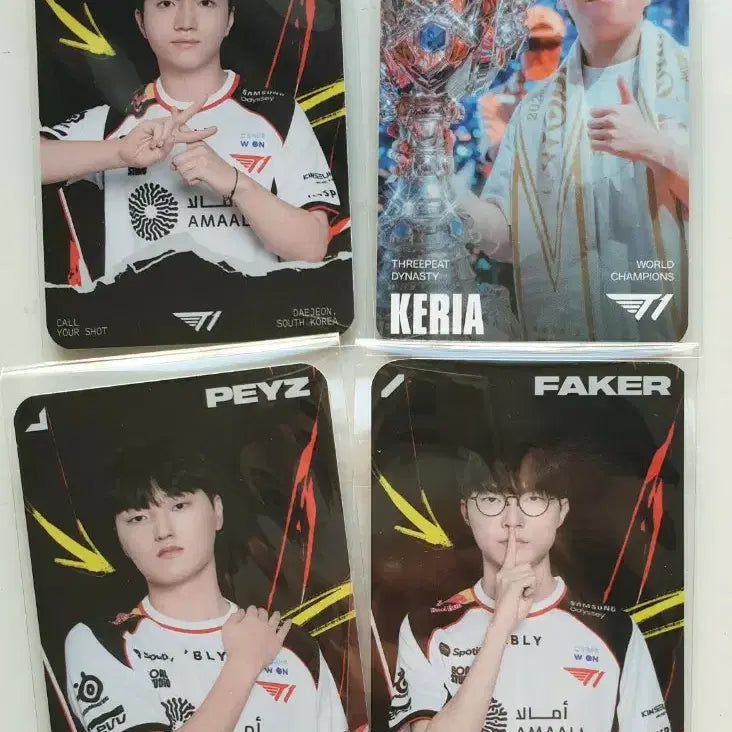 [BUNJANG] T1 Keria Worlds Photocard Bundle Set / 티원 케리아 월즈 포카