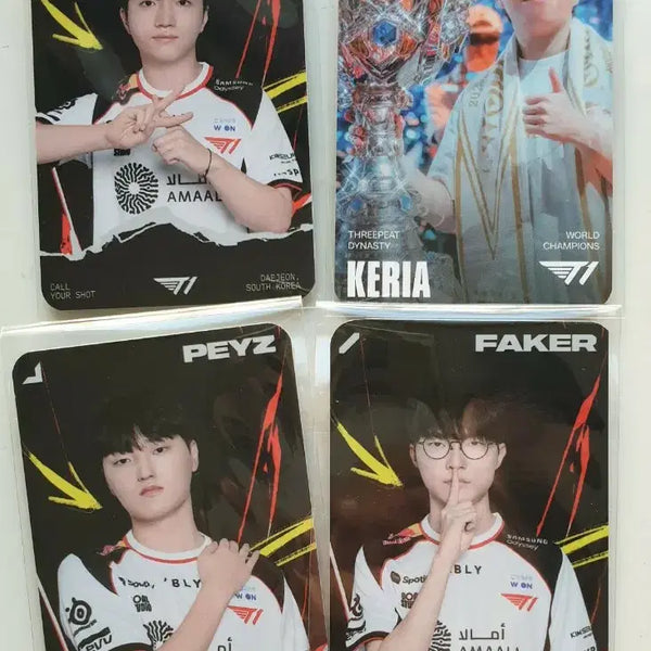 [BUNJANG] T1 Keria Worlds Photocard Bundle Set / 티원 케리아 월즈 포카