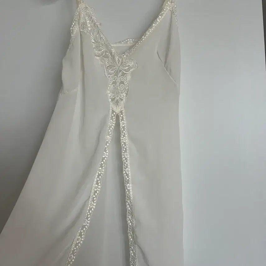 [BUNJANG] Vintage Lace Slip Dress Top / 빈티지 슬립 레이스 원피스 탑