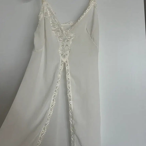 [BUNJANG] Vintage Lace Slip Dress Top / 빈티지 슬립 레이스 원피스 탑