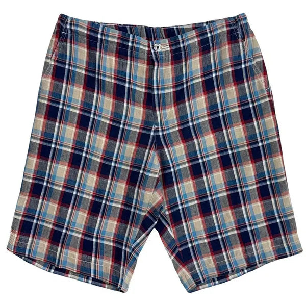 [BUNJANG] Henry Cotton's Linen Check Shorts 90 / HENRY COTTONS 린넨 체크 반바지 90