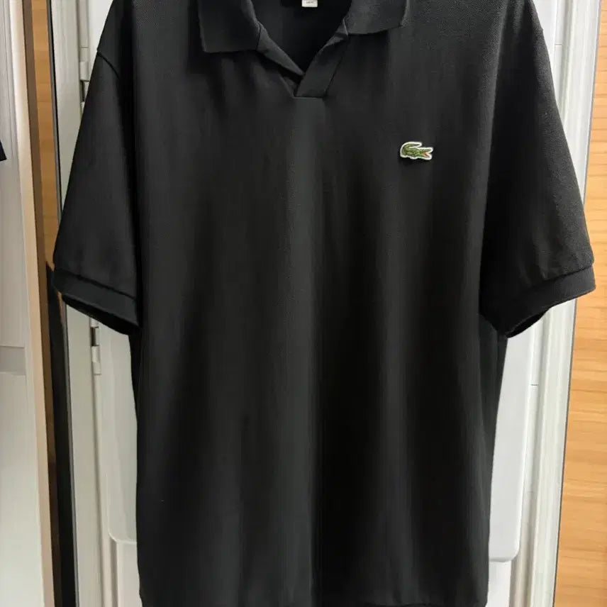 [BUNJANG] Lacoste Black Polo Shirt Size 4 (L) / 라코스테 카라티 블랙 4사이즈 L
