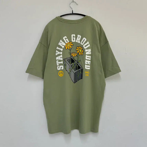 [BUNJANG] Vans Printing Oversized Short Sleeve T-Shirt / 반스 프린팅 오버핏 반팔 티셔츠