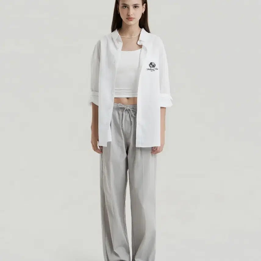 [BUNJANG] Delma Linen Wide Banding Pants Sand Beige M / [새상품] 델마 린넨 와이드 밴딩 팬츠 샌드베이지 M