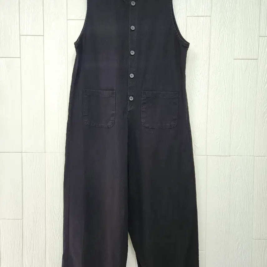 [BUNJANG] Black Cotton Jumpsuit / 블랙면 점프수트