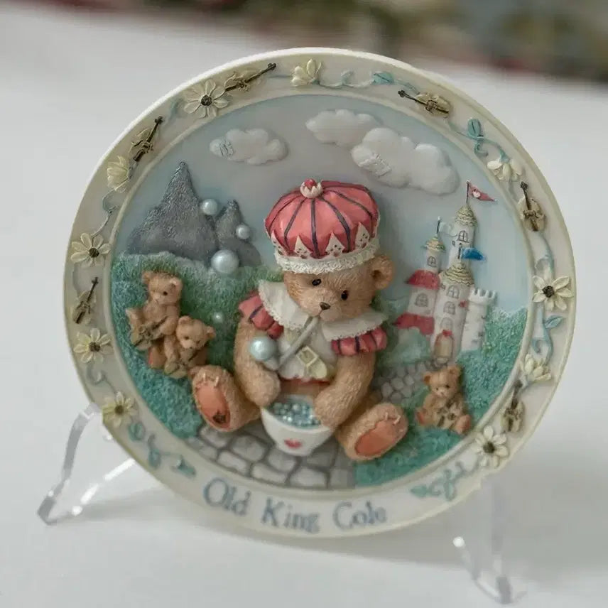 [BUNJANG] Cherished Teddy 3D Decorative Plate / 체리쉬드 테디- 3D 장식접시