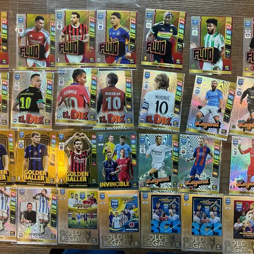 [BUNJANG] Panini FIFA 365 Rare Soccer Trading Card Bundle / panini 축구 카드 FIFA365 희귀 카드 묶음 (무료배송)