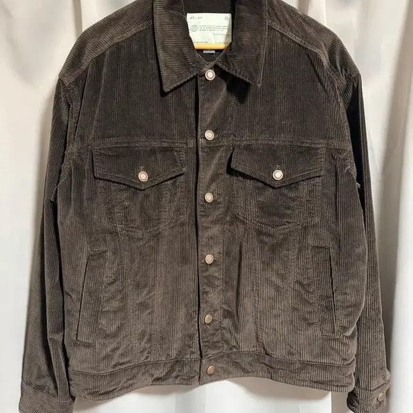 [BUNJANG] Bellier Corduroy Brown Trucker Jacket / [100] 벨리에 코듀로이 브라운 트러커 자켓