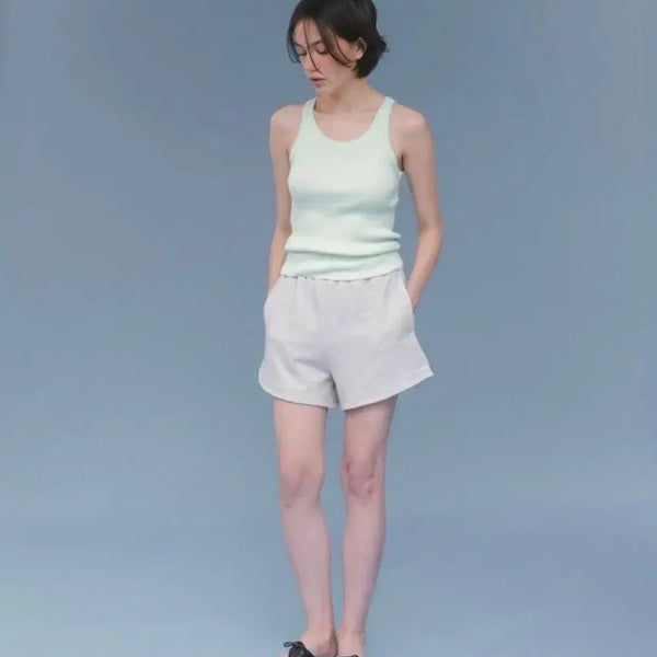 [BUNJANG] Tannat Banding Stripe Shorts Gray / 타낫 Banding stripe shorts 그레이