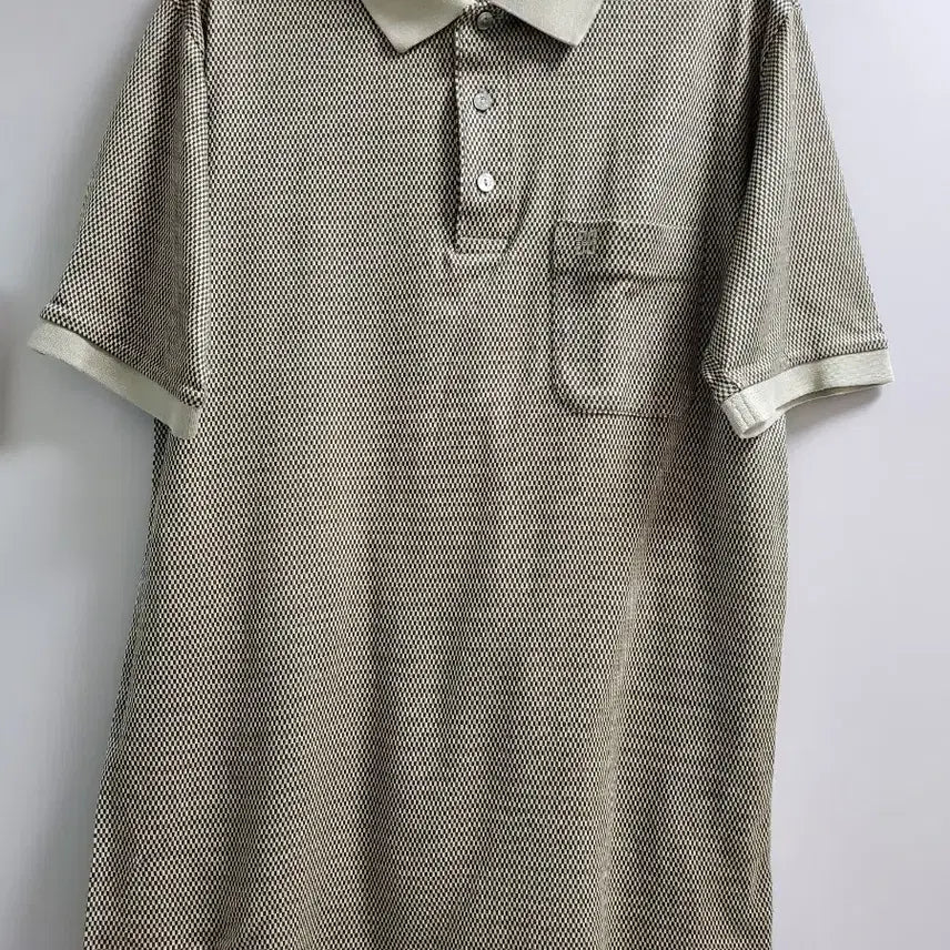 [BUNJANG] DAKS Golf Plaid Short Sleeve Polo Shirt / DAKS 골프 체크패턴  반팔 카라티