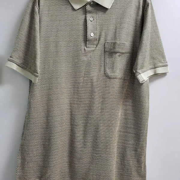 [BUNJANG] DAKS Golf Plaid Short Sleeve Polo Shirt / DAKS 골프 체크패턴  반팔 카라티
