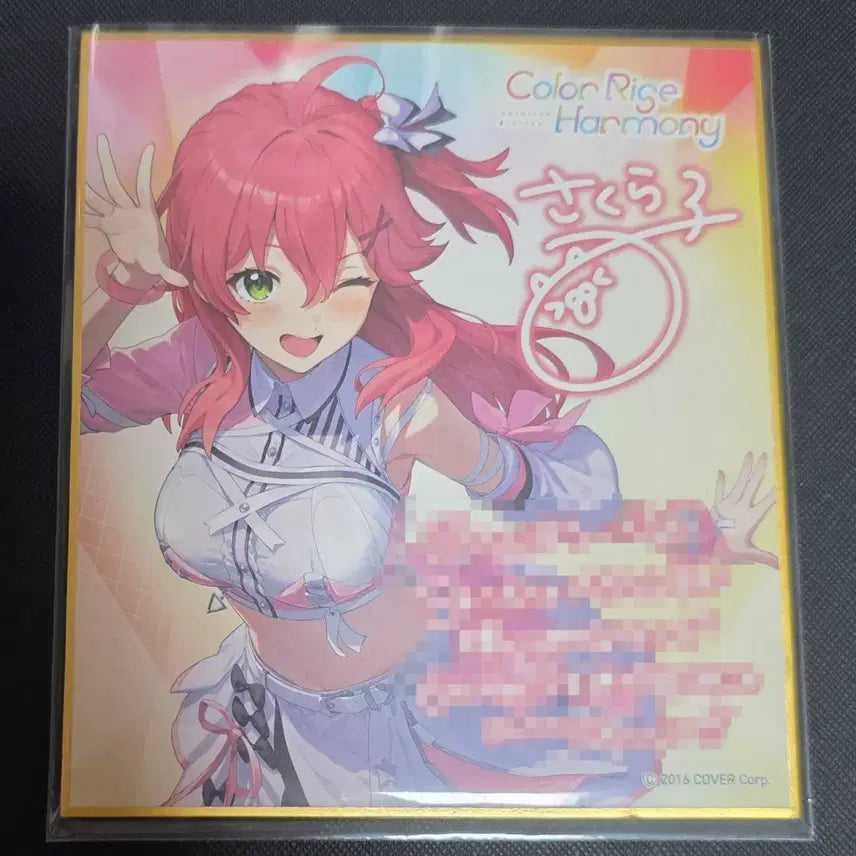 [BUNJANG] Hololive Sakura Miko Shikishi Art Board / [판매] 홀로라이브 6th fes 사쿠라 미코 색지