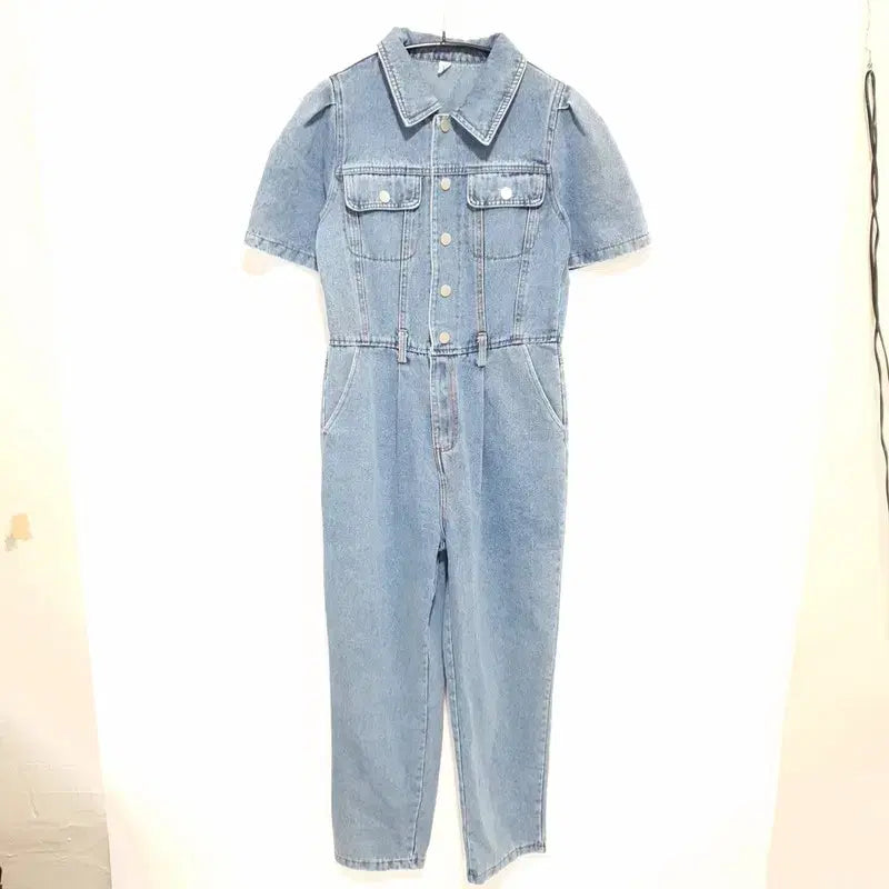 [BUNJANG] Women's Denim Jumpsuit / 여성 데님 점프수트 F_i4058