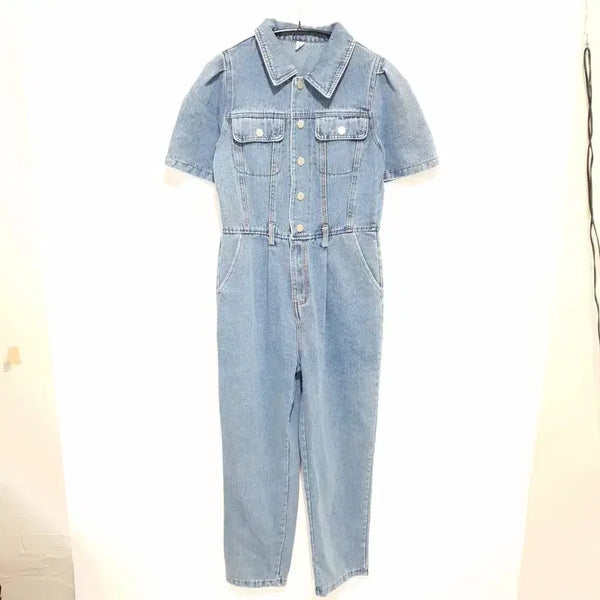 [BUNJANG] Women's Denim Jumpsuit / 여성 데님 점프수트 F_i4058