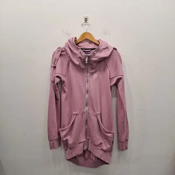 [BUNJANG] Adidas Originals Hooded Long Zip-Up Jacket Women's Size 85 / 아디다스 오리지널 후드 롱집업/여성 85
