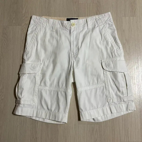 [BUNJANG] Tommy Hilfiger Cargo Shorts White / 타미힐피거 카고 반바지 팬츠 화이트