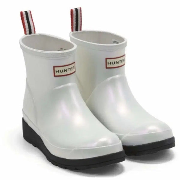 [BUNJANG] Hunter Original Play Short Rain Boots Pearl White / 헌터 오리지날 플레이 숏 레인부츠 펄 화이트